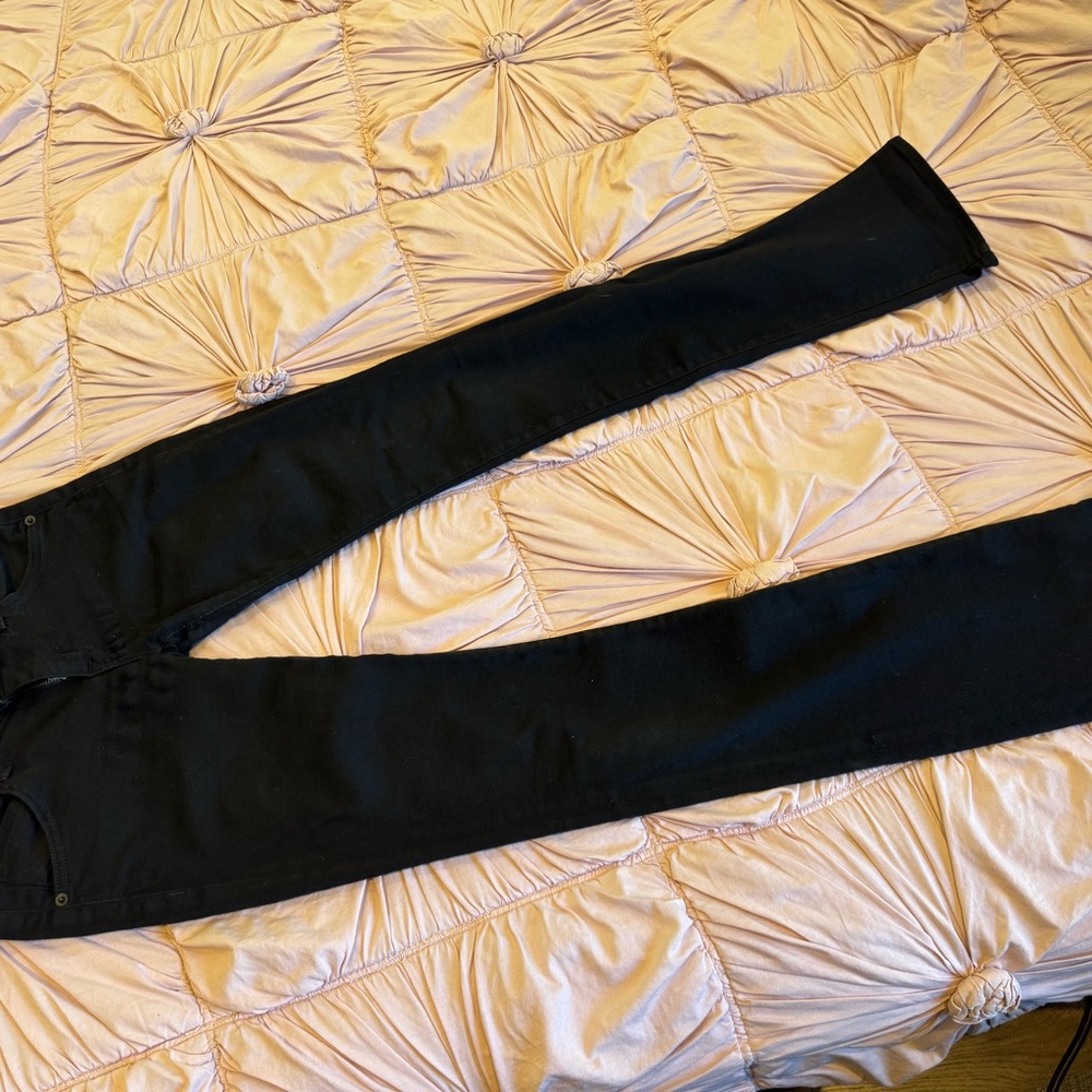 Hudson Jeans Black Straight Leg Jeans